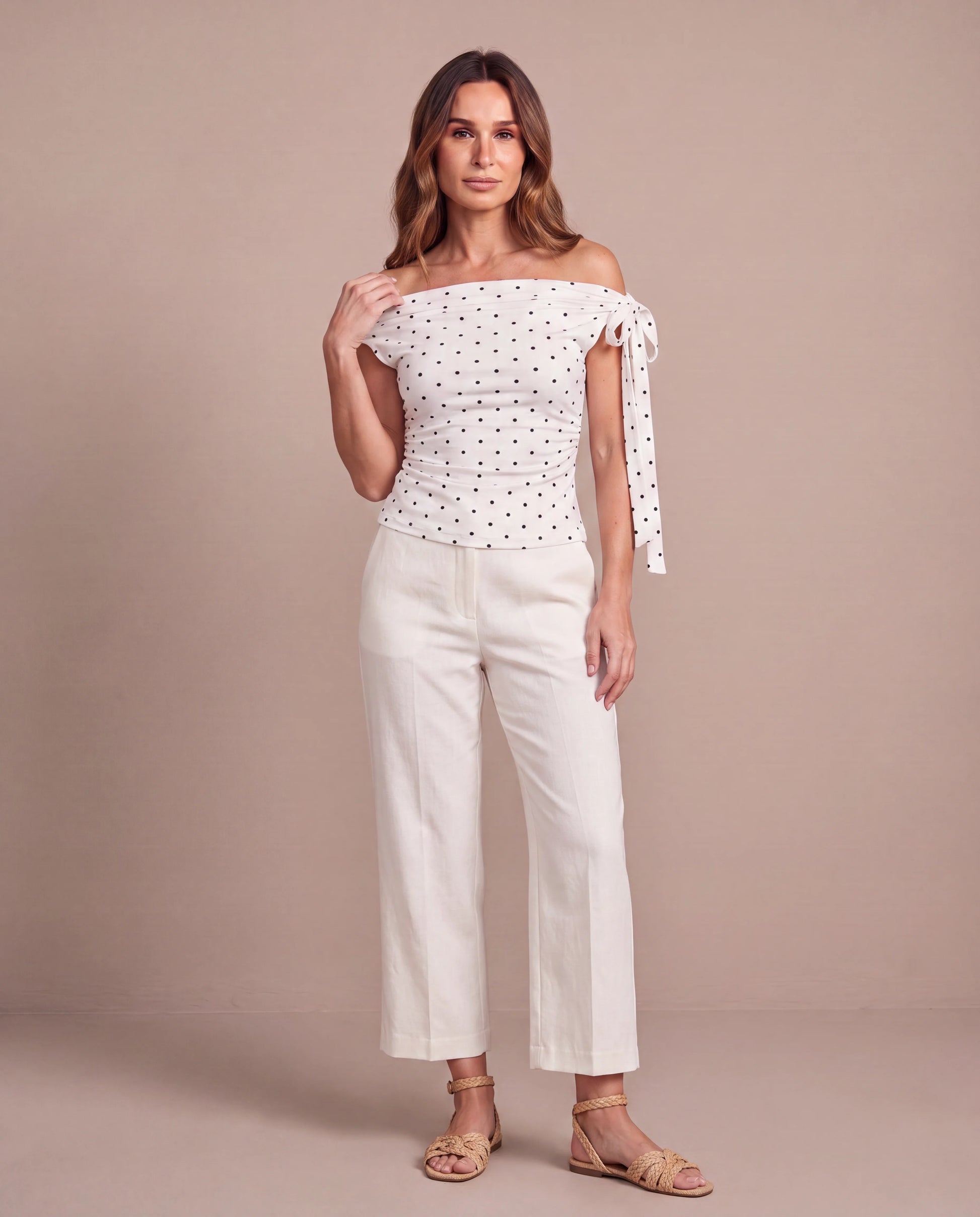 Top Ninon - blanco-front