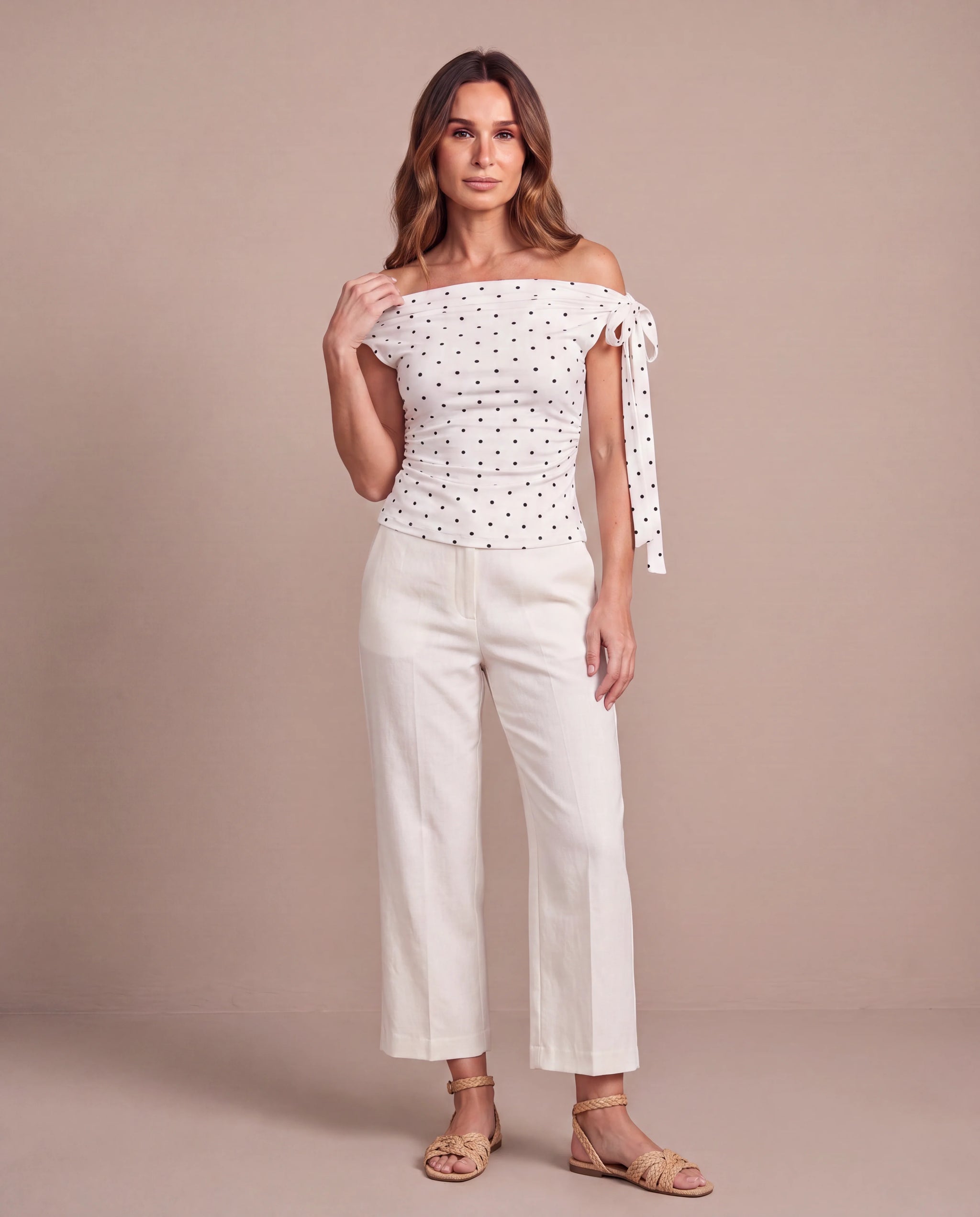Top Ninon - blanco-front
