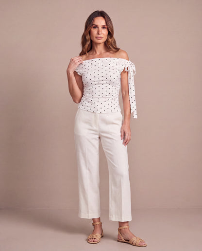 Top Ninon - blanco-front