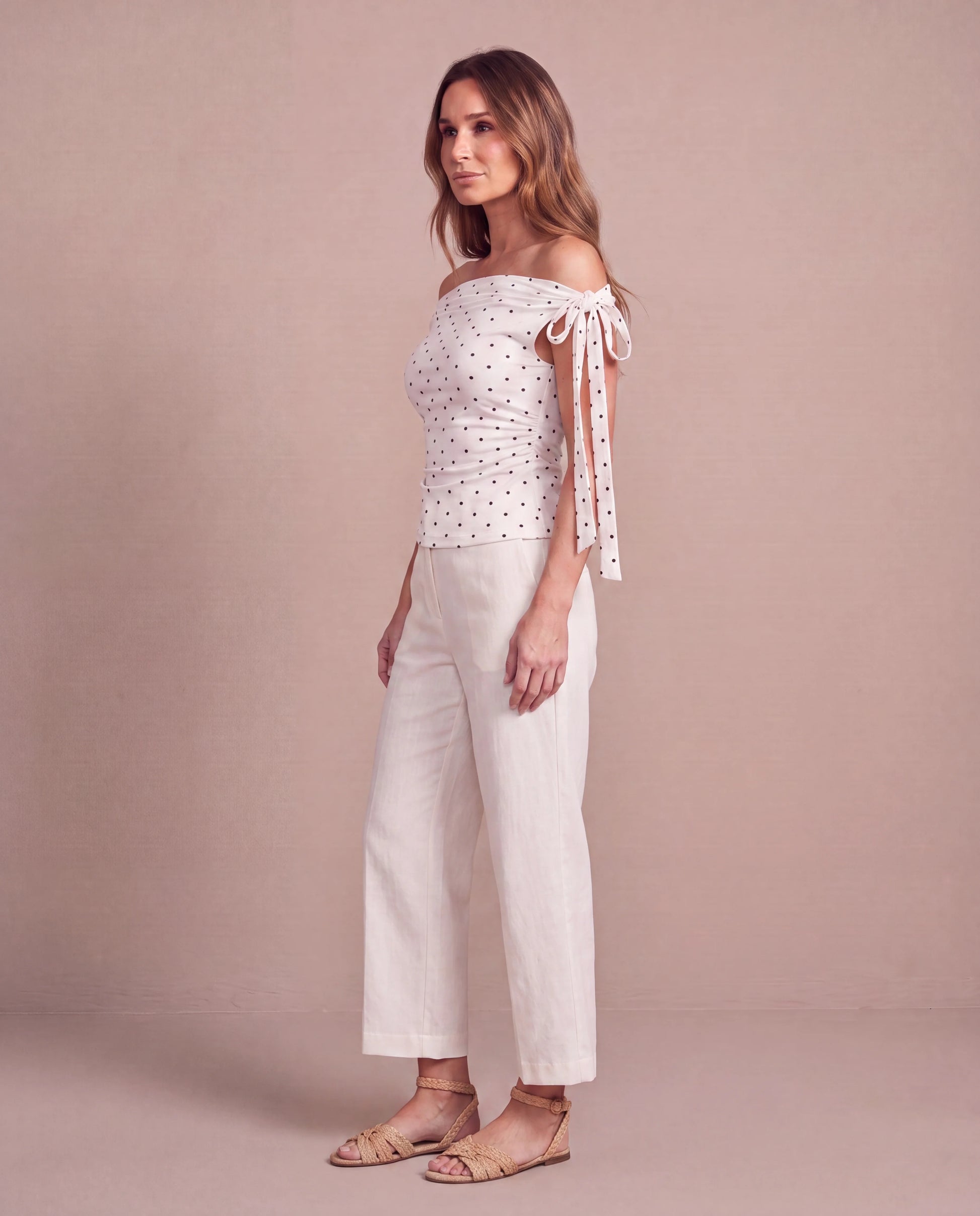 Top Ninon - blanco-side