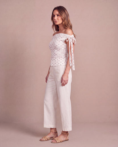 Top Ninon - blanco-side