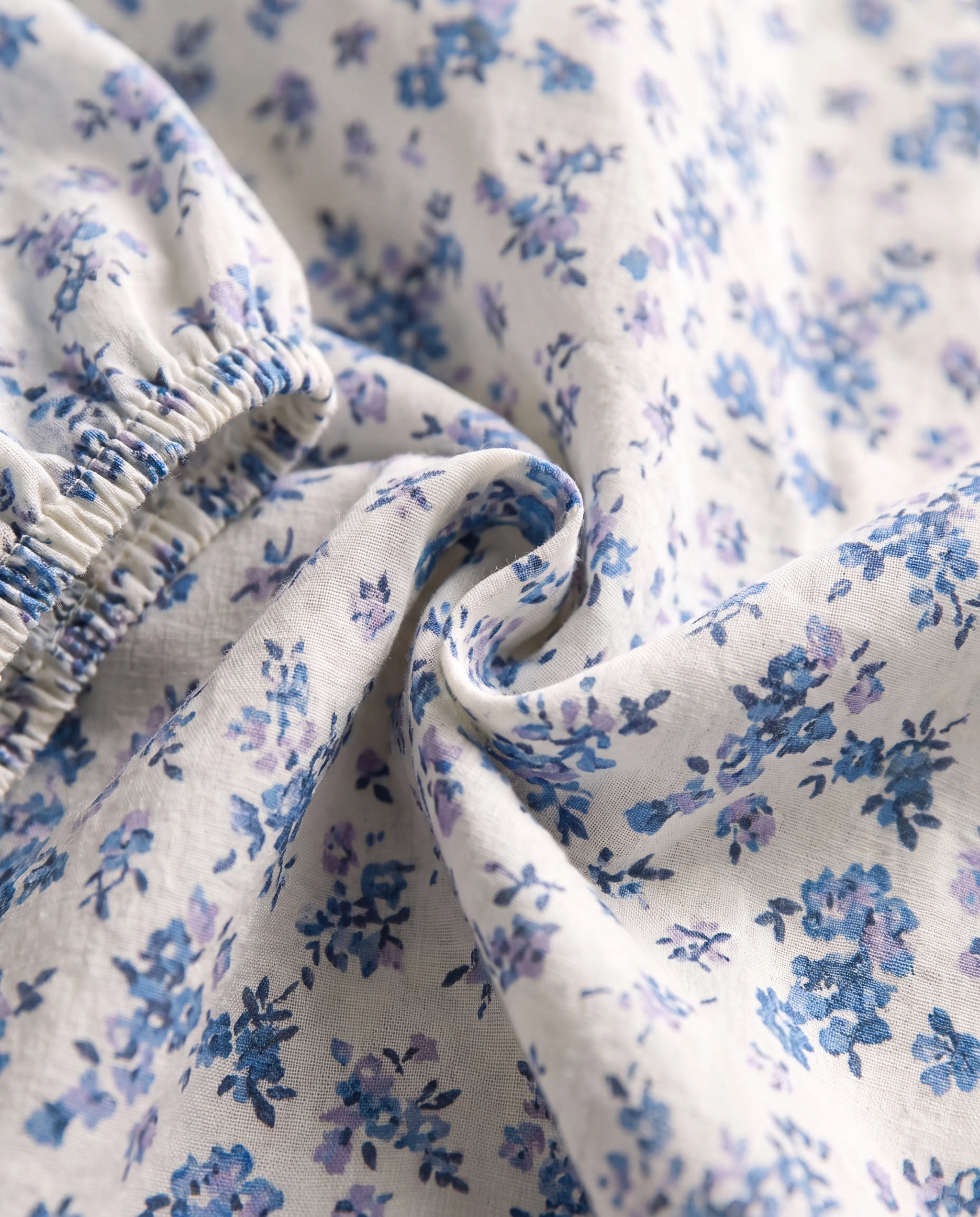 Floral Square Collar Summer Dress - closeup