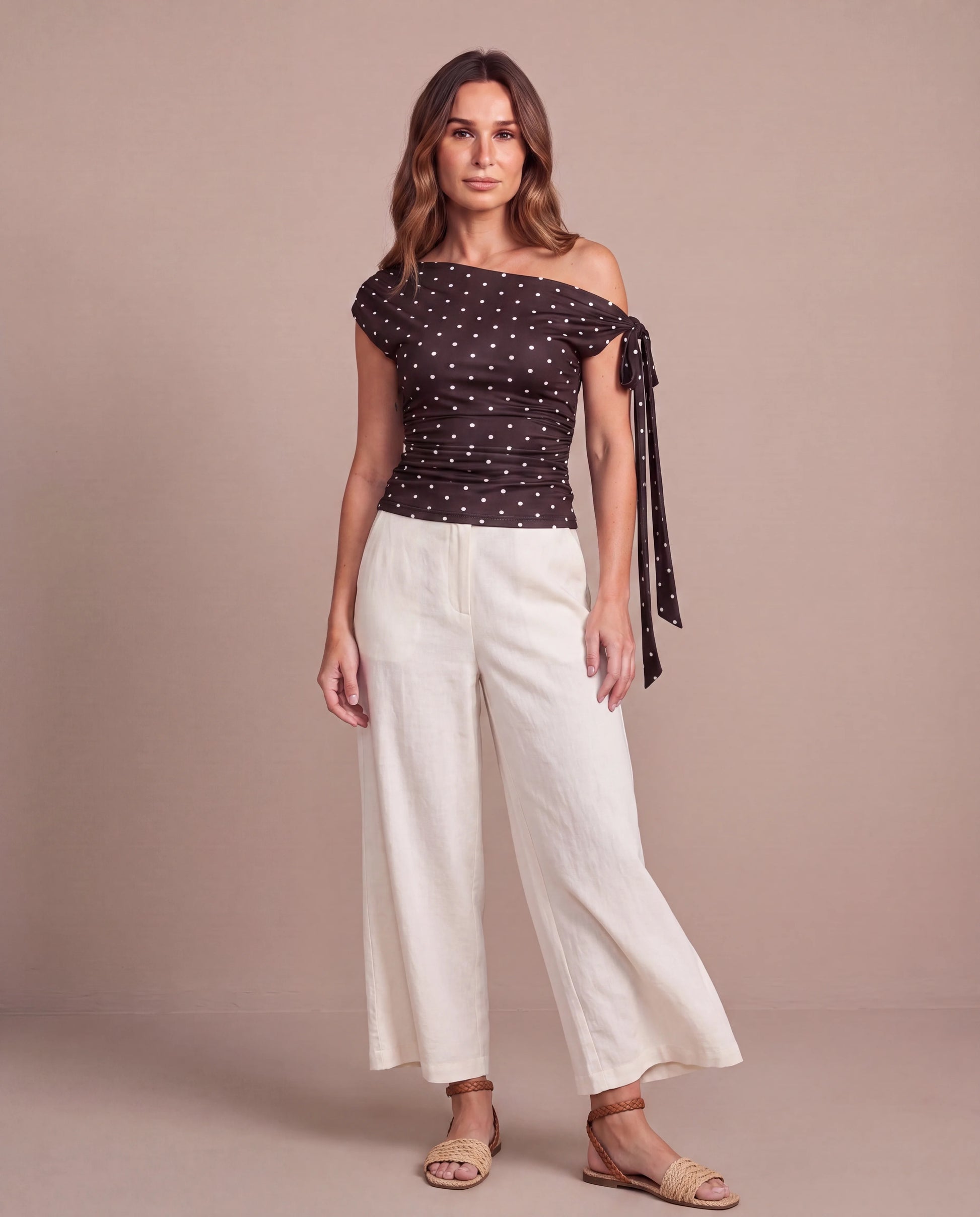 Top Ninon - marron-front