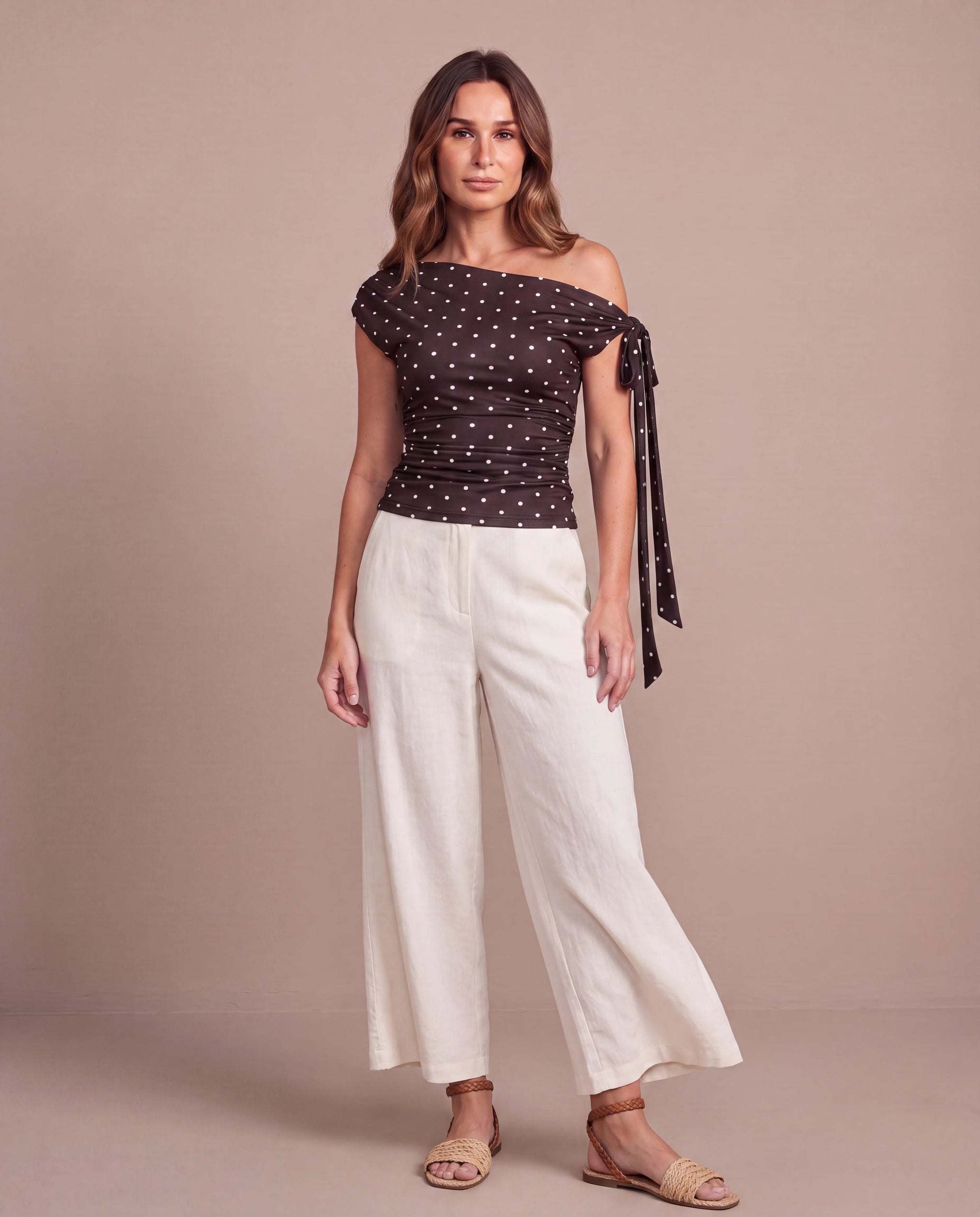 Top Ninon - marron-front