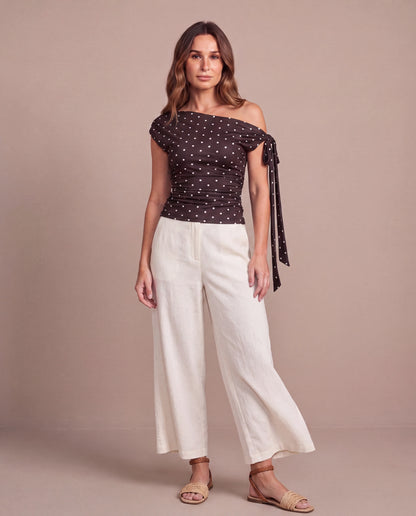 Top Ninon - marron-front