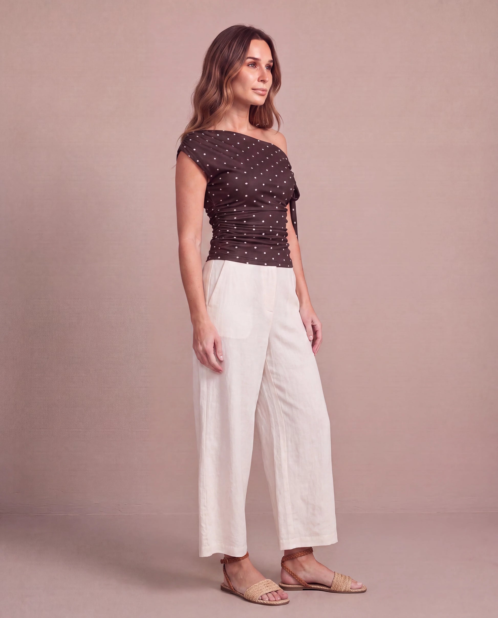 Top Ninon - marron-side